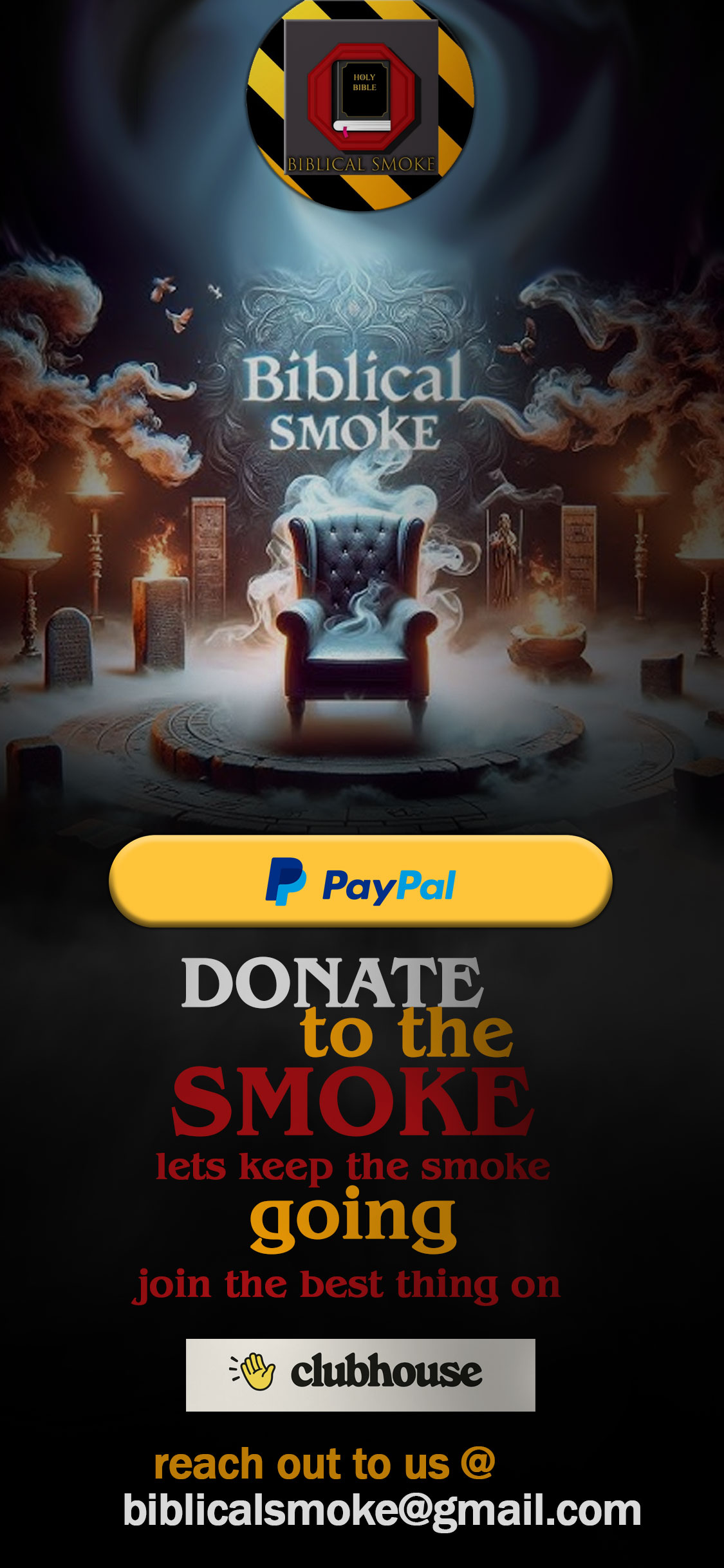 Donate to Biblical Smoke